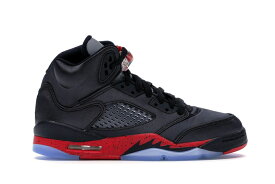 ナイキ ジョーダン サテン 黒色 ブラック 赤 レッド 【 JORDAN 5 RETRO SATIN BRED (GS) / BLACK UNIVERSITY RED 】 キッズ ベビー マタニティ スニーカー