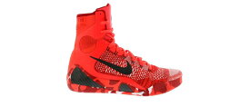 ナイキ コービー エリート クリスマス クリムゾン 黒色 ブラック 白色 ホワイト スニーカー メンズ 【 NIKE KOBE 9 ELITE CHRISTMAS (2014) / BRIGHT CRIMSON BLACK WHITE 】