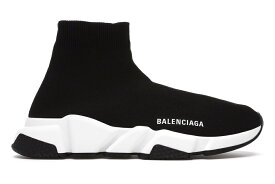 バレンシアガ スピード 靴 スニーカー 黒色 ブラック 白色 ホワイト WOMEN'S レディース 【 BALENCIAGA SPEED SNEAKER BLACK WHITE SOLE (WOMEN'S) / 】