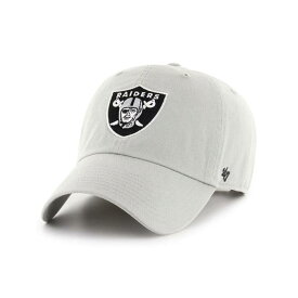 フォーティーセブンブランド 47 Brand 【 Las Vegas Raiders Cleanup Adjustable Hat Men Grey 】 ベガス レイダース メンズ 灰色 グレー