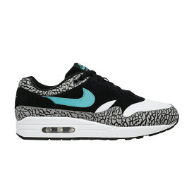 ナイキ マックス 黒色 ブラック 翡翠 ジェード 白色 ホワイト エアマックス 'ELEPHANT' スニーカー メンズ NIKE ATMOS X AIR MAX 1 RETRO 2017 / BLACK CLEAR JADE WHITE