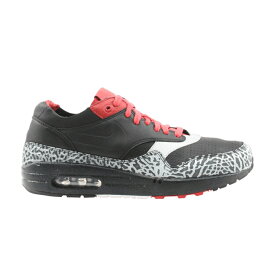 ナイキ マックス プレミアム 黒色 ブラック 赤 レッド エアマックス 'ELEPHANT RED' スニーカー メンズ NIKE AIR MAX 1 NL PREMIUM PRINT - BLACK VARSITY / BLACK BLACK VARSITY RED