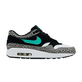 ナイキ マックス 黒色 ブラック 翡翠 ジェード 白色 ホワイト エアジョーダン エアマックス 'ELEPHANT' スニーカー メンズ NIKE ATMOS X AIR JORDAN MAX 1 / BLACK CLEAR JADE WHITE