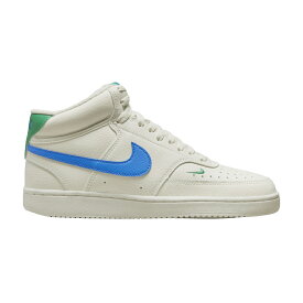 ナイキ コート ミッド 青色 ブルー 'SAIL BLUE' スニーカー レディース NIKE WMNS COURT VISION MID PHOTO / SAIL PHOTO BLUE MALACHITE