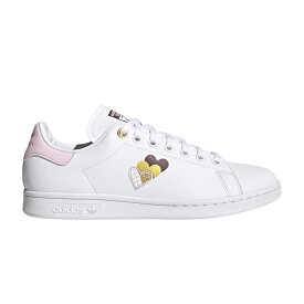 アディダス 白色 ホワイト ピンク ビクトリー スタンスミス 'HEARTS PINK' スニーカー レディース ADIDAS WMNS STAN SMITH - CLEAR / CLOUD WHITE CLEAR PINK VICTORY
