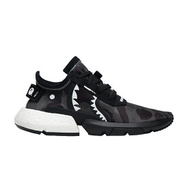 アディダス コア 黒色 ブラック 白色 ホワイト P.O.D. S3.1 'CAMO' スニーカー メンズ ADIDAS NEIGHBORHOOD X A BATHING APE / CORE BLACK FOOTWEAR WHITE CORE