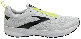 ブルックス メンズ 白色 ホワイト MEN'S スニーカー 【 BROOKS REVEL 5 - / WHITE OYSTER INDIA INK 】