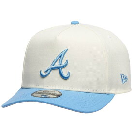 【★スーパーSALE★3/11深夜2時迄】ニューエラ New Era 【 Braves 9Forty A-Frame Cap Adult Silver/Carolina 】 ブレーブス キャップ 帽子 バッグ 小物 ブランド雑貨 帽子 メンズ帽子 キャップ ユニセックス Silver 銀色・シルバー カロライナ