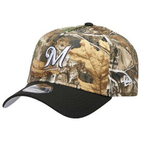 ニューエラ New Era 【 Brewers 940 A-Frame Realtree Cap - Adult Adult Camo/Black 】 ブルワーズ キャップ 帽子 ユニセックス カモ柄 黒色 ブラック