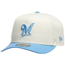 【★スーパーSALE★3/11深夜2時迄】ニューエラ New Era 【 Brewers 9Forty A-Frame Cap Adult Silver/Carolina 】 ブルワーズ キャップ 帽子 バッグ 小物 ブランド雑貨 帽子 メンズ帽子 キャップ ユニセックス Silver 銀色・シルバー カロライナ