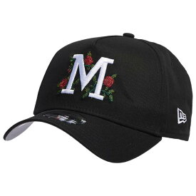 ニューエラ New Era 【 Brewers 940 A Frame Rose Cap - Men's Men's Black/Multi 】 ブルワーズ Rose ローズ キャップ 帽子 メンズ メンズ 黒色 ブラック
