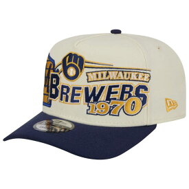 ニューエラ New Era 【 Brewers 9Fifty A-Frame Classic Cap - Adult Adult White/Navy 】 ブルワーズ クラシック キャップ 帽子 ユニセックス 白色 ホワイト 紺色 ネイビー