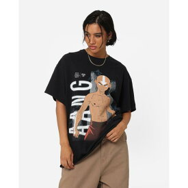 Goat Crew 【 X Avatar: The Last Airbender Aang Vintage T-Shirt Womens Black-Wash 】 vintage ビンテージ・ヴィンテージ Tシャツ レディースファッション トップス Tシャツ カットソー レディース
