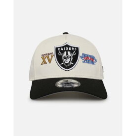 ニューエラ New Era 【 Las Vegas Raiders 'Super Bowl Logos' 9Forty A-Frame Snapback Mens Chrome 】 ベガス レイダース Snapback スナップバック バッグ メンズ