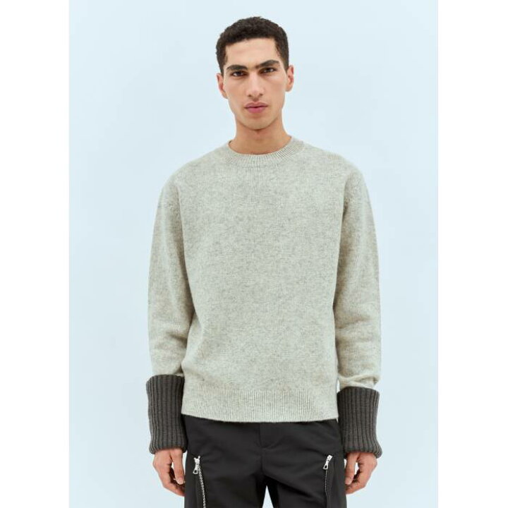 楽天市場】Dries Van Noten 【 Contrast Cuffs Wool Sweater Men 
