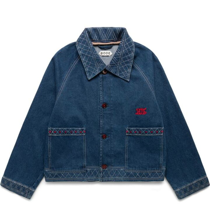 楽天市場】Bode 【 Embroidered Denim Jacket Mens 】 デニム Jacket 