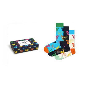 ハッピーソックス Happy Socks 【 3-Pack Mixed Dog Socks Gift Set Unisex Multicolor 】 3個入 ソックス・靴下 ユニセックス