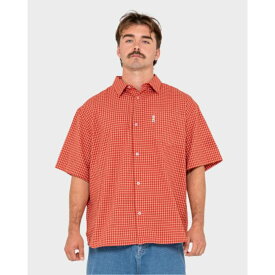 ラスティ Rusty 【 Mens Mucho Gusto Short Sleeve Shirt Mens Burnt Orange 】 メンズ Sleeve スリーブ メンズファッション トップス カジュアルシャツ メンズ orange 橙・オレンジ