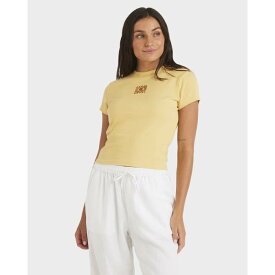 ロキシー Roxy 【 Womens Oasis Baby Rib T-Shirt Womens Butter 】 レディース Tシャツ レディース