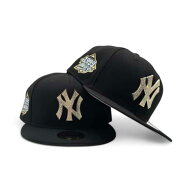 ニューエラ New Era 【 Black New York Yankees Gold Crystal Diamond Rhinestone Gray Bottom 1999 Worl…