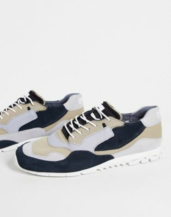 楽天市場 カンペール Camper レザー スニーカー スニーカー メンズ Camper Leather Mix Runner Trainers In Multi スニケス