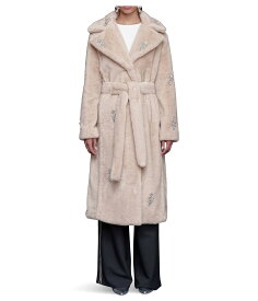 アヴェックレフィー Avec Les Filles 【 Maxi Belted Robe Coat レディース ロング丈 ベルト付き ガウンコート 】 French Grey 灰色 グレー