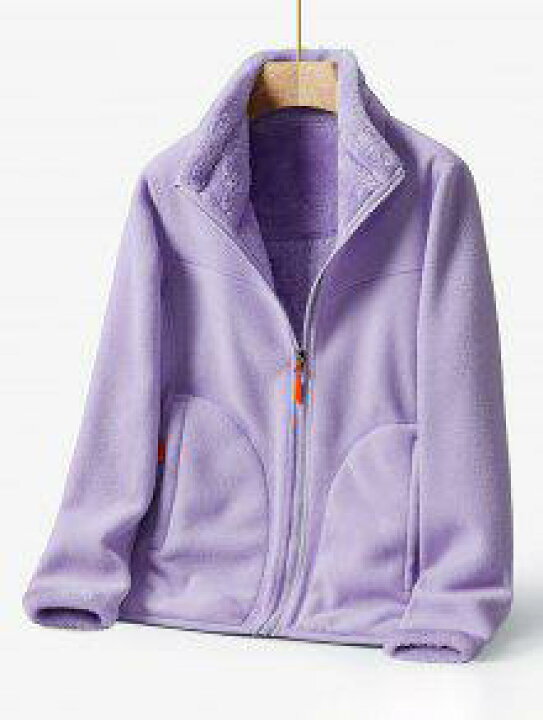楽天市場 フリース ジャケット 紫 パープル フリースジャケット レディース Purple Zaful Pocket Zip Up スニケス