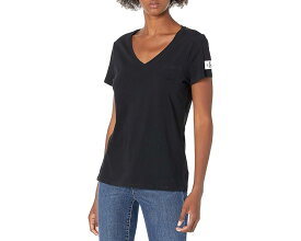 カルバンクライン スリーブ ロゴ Tシャツ 半袖 レディース 【 CALVIN KLEIN SHORT SLEEVE CROPPED LOGO T-SHIRT / 】 レディースファッション トップス カットソー