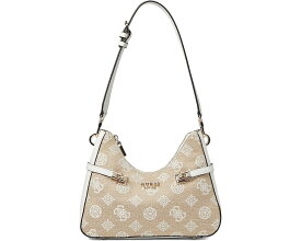 ゲス 白色 ホワイト ロゴ レディース 【 GUESS LORALEE HOBO / WHITE LOGO 】 バッグ レディースバッグ ハンドバッグ