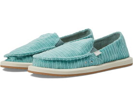 サヌーク サンダル ビンテージ ヴィンテージ コーデュロイ スニーカー レディース 【 SANUK DONNA VINTAGE CORDUROY / DUSTY TURQUOISE 】