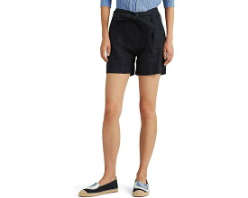 ラルフ ローレン ショーツ ハーフパンツ レディース 【 LAUREN RALPH LAUREN BELTED LINEN SHORTS / 】 ブーツ