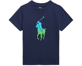 ポロラルフローレン ポロシャツ ポニー ジャージー Tシャツ 紺色 ネイビー OMBRé ジュニア キッズ 【 POLO RALPH LAUREN KIDS BIG PONY COTTON JERSEY TEE / CRUISE NAVY 】 ベビー マタニティ トップス カットソ