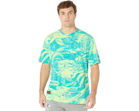 プーマ メルセデス Tシャツ パラダイス 緑 グリーン メンズ 【 PUMA MERCEDES F1 STATEMENT ALL OVER PRINT TEE / PARADISE GREEN 】 メンズファッション トップス カットソー