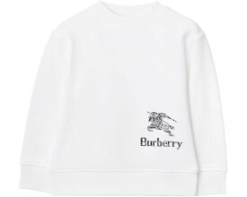 バーバリー 白色 ホワイト ジュニア キッズ 【 BURBERRY KIDS KG5 RCN3 SCRIBL EKD / WHITE 】 ベビー マタニティ トップス セーター