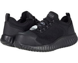 スケッチャーズ ワーク スケッチャーズ 黒色 ブラック スニーカー メンズ 【 SKECHERS WORK CICADES - RHETTLE COMPOSITE TOE / BLACK 】