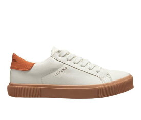 フレンチコネクション レディース 白色 ホワイト 橙 オレンジ WOMEN'S スニーカー 【 ORANGE FRENCH CONNECTION BECKA SNEAKERS WHITE 】