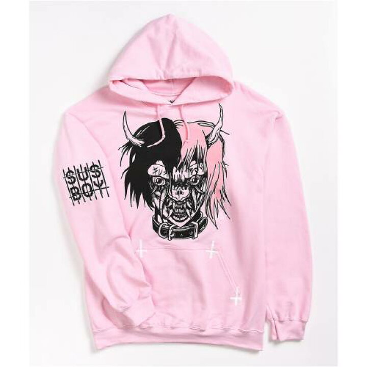 楽天市場 ピンク フーディー パーカー メンズ Pink Sus Boy Hellboy Light Hoodie Pastel スニケス