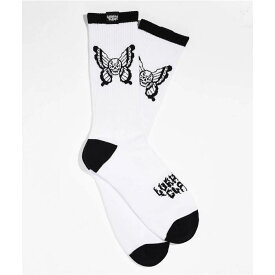 Lurking Class By Sketchy Tank 【 Mariposa White Crew Socks Men's White 】 白色 ホワイト クルー ソックス・靴下 インナー 下着 ナイトウェア メンズ 靴下 レッグウェア 靴下 メンズ 白色 ホワイト