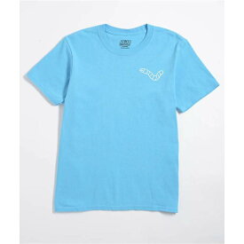 A.lab 【 Kids Wanted Worm Blue T-Shirt Kids' Light Pastel Blue 】 青色 ブルー Tシャツ 青色 ブルー