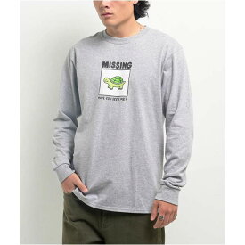 A.lab 【 Missing Milk Grey Long Sleeve T-Shirt Men's Grey 】 灰色 グレー Sleeve スリーブ Tシャツ メンズ 灰色 グレー