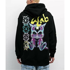A.lab 【 Blurry Black Zip Hoodie Men's Black 】 黒色 ブラック フーディー パーカー メンズ 黒色 ブラック