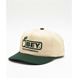 オベイ Obey 【 Sound Twill Natural Snapback Hat Men's Natural 】 ナチュラル Snapback スナップバック バッグ バッグ 小物 ブランド雑貨 帽子 メンズ帽子 キャップ メンズ ナチュラル