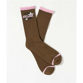 A.lab 【 Astro Bison Crew Socks Men's Brown 】 クルー ソックス・靴下 メンズ 茶色 ブラウン