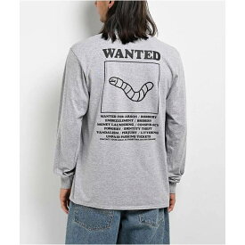 A.lab 【 Heather Grey Wanted Worm Long Sleeve T-Shirt Men's Grey 】 heather ヘザー 灰色 グレー Sleeve スリーブ Tシャツ メンズ 灰色 グレー