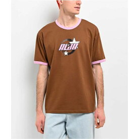 A.lab 【 Astro Brown Ringer T-Shirt Men's Brown 】 茶色 ブラウン Tシャツ メンズ 茶色 ブラウン