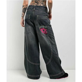 A.lab 【 Analog Curved Blue Wash Rave Jeans Women's Dark Blue 】 青色 ブルー ジーンズ レディース 青色 ブルー