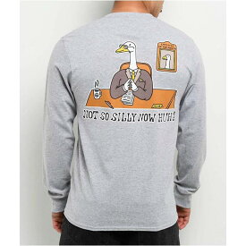 A.lab 【 Not So Silly Grey Long Sleeve T-Shirt Men's Grey 】 灰色 グレー Sleeve スリーブ Tシャツ メンズ 灰色 グレー