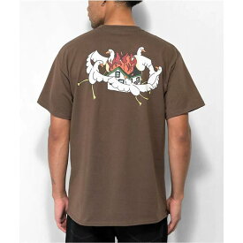 A.lab 【 Goose Law Brown T-Shirt Men's Black 】 茶色 ブラウン Tシャツ メンズ 黒色 ブラック