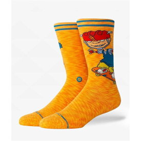 スタンス Stance 【 X Rocket Power Sam And Twister Orange Crew Socks Men's Orange 】 Power パワー orange 橙・オレンジ クルー ソックス・靴下 インナー 下着 ナイトウェア メンズ 靴下 レッグウェア 靴下 メンズ