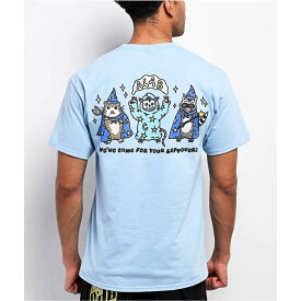 A.lab 【 Wizard Gang Light Blue T-Shirt Men's Light Pastel Blue 】 青色 ブルー Tシャツ メンズ 青色 ブルー